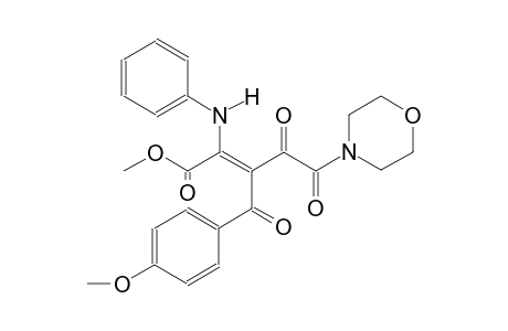 methyl (2Z)-2-anilino-3-(4-methoxybenzoyl)-5-(4-morpholinyl)-4,5-dioxo-2-pentenoate