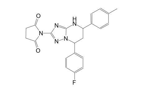 1-[7-(4-fluorophenyl)-5-(4-methylphenyl)-4,5,6,7-tetrahydro[1,2,4]triazolo[1,5-a]pyrimidin-2-yl]-2,5-pyrrolidinedione
