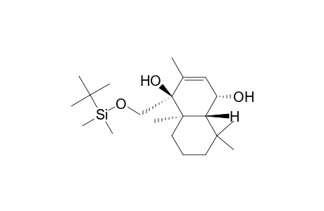 1,4-Naphthalenediol, 1-[[[(1,1-dimethylethyl)dimethylsilyl]oxy]methy l]-1,4,4a,5,6,7,8,8a-octahydro-2,5,5,8a-tetramethyl-, [1S-(1.alpha.,4.beta.,4a.alpha.,8a.beta.)]-