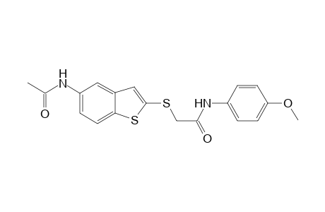 2-((5-acetamidobenzo[b]thiophen-2-yl)thio)-N-(4-methoxyphenyl)acetamide