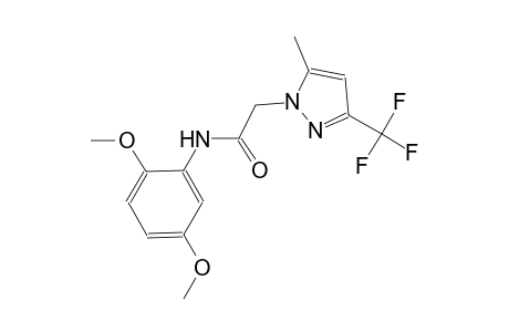 N-(2,5-dimethoxyphenyl)-2-[5-methyl-3-(trifluoromethyl)-1H-pyrazol-1-yl]acetamide