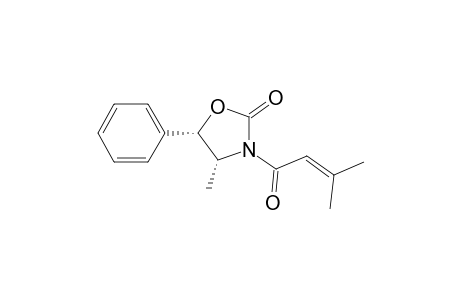 2-Oxazolidinone, 4-methyl-3-(3-methyl-1-oxo-2-butenyl)-5-phenyl-, (4R-cis)-