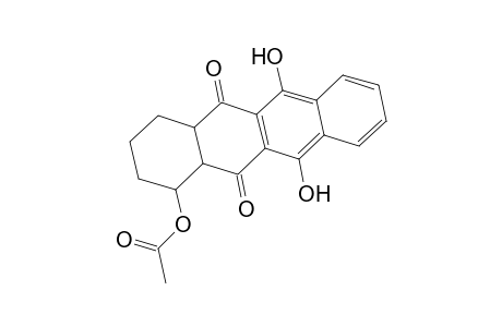 (6,11-dihydroxy-5,12-dioxo-1,2,3,4,4a,12a-hexahydrotetracen-1-yl) acetate