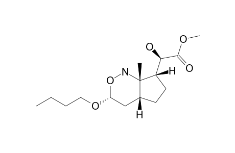 REL-(1R,4S,6S,9S)-2-AZA-4-BUTOXY-9-[(CARBOMETHOXYHYDROXY)-METHYL]-3-OXABICYCLO-[4.3.0]-NONANE