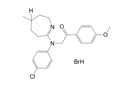 2-[4-chloro(4-methyl-3,4,5,6-tetrahydro-2H-azepin-7-yl)anilino]-1-(4-methoxyphenyl)ethanone hydrobromide