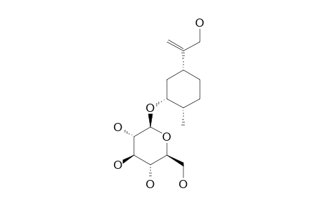 (1S,2R,4R)-PARA-MENTH-8-ENE-2,10-DIOL-2-O-BETA-D-GLUCOPYRANOSIDE