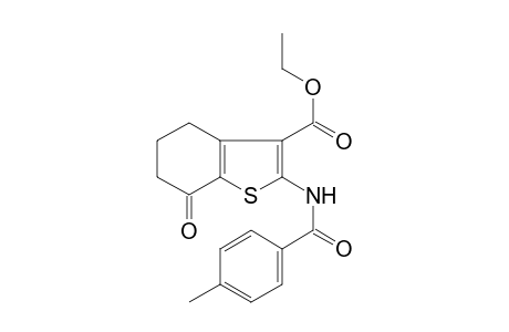 Ethyl 2-[(4-methylbenzoyl)amino]-7-oxo-4,5,6,7-tetrahydro-1-benzothiophene-3-carboxylate
