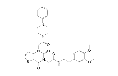 N-[2-(3,4-dimethoxyphenyl)ethyl]-2-(2,4-dioxo-1-[2-oxo-2-(4-phenyl-1-piperazinyl)ethyl]-1,4-dihydrothieno[3,2-d]pyrimidin-3(2H)-yl)acetamide