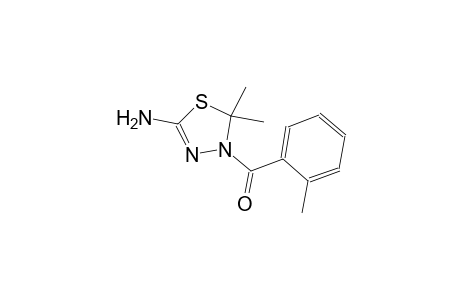 5,5-dimethyl-4-(2-methylbenzoyl)-4,5-dihydro-1,3,4-thiadiazol-2-amine
