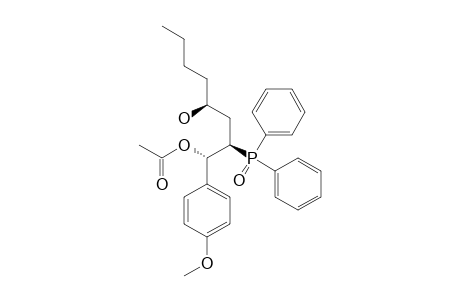 (1S,2R,4R)-2-Diphenylphosphinoyl-4-hydroxy-1-(4-methoxyphenyl)octyl acetate