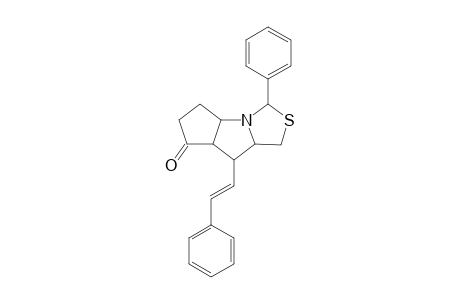 3-Phenyl-8(E)-(2-phenylethenyl)-7-oxo-perhydrocyclopenta[b]pyrrolo[1,5-c]1,3-isothiazole