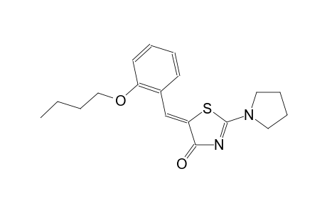 (5Z)-5-(2-butoxybenzylidene)-2-(1-pyrrolidinyl)-1,3-thiazol-4(5H)-one
