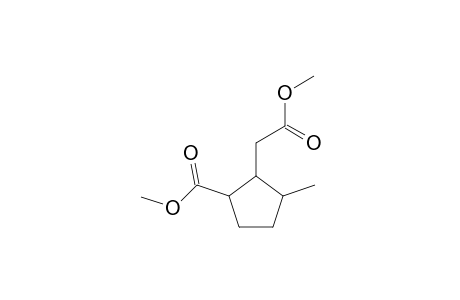 2-Methoxycarbonylmethyl-3-methylcyclopentanecarboxylic acid, methyl ester