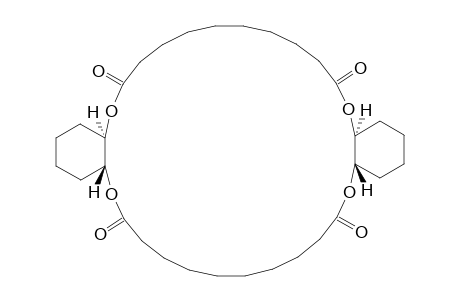 Dibenzo[b,p][1,4,15,18]tetraoxacyclooctacosin-6,15,22,31-tetrone, octacosahydro-, (4aR*,16aS*,20aS*,32aR*)-