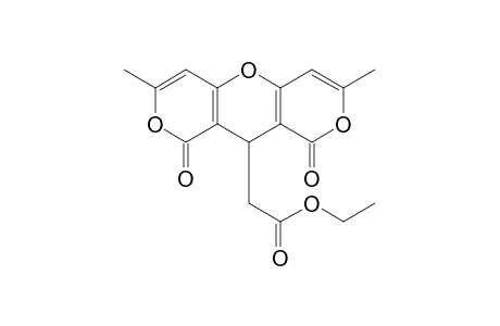3,7-dimethyl-1,9-dioxo-1H,9H,10H-dipyrano[4,3-b:3',4'-e]pyran-10-acetic acid, ethyl ester