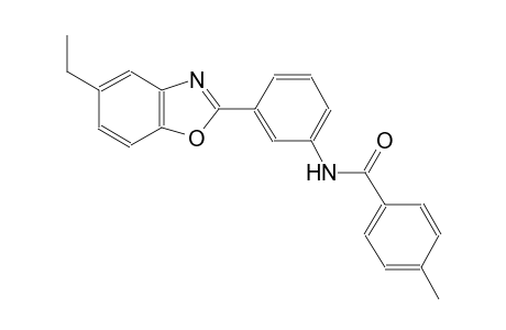 benzamide, N-[3-(5-ethyl-2-benzoxazolyl)phenyl]-4-methyl-