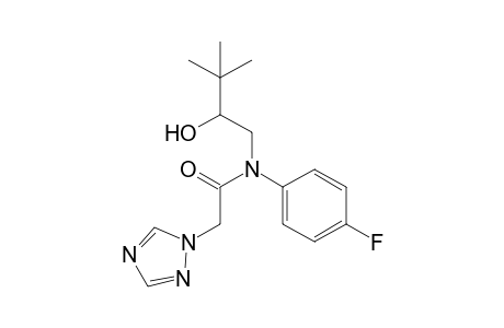 N-(4-fluorophenyl)-N-(2-hydroxy-3,3-dimethylbutyl)-2-(1H-1,2,4-triazol-1-yl)acetamide