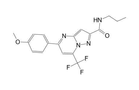 5-(4-methoxyphenyl)-N-propyl-7-(trifluoromethyl)pyrazolo[1,5-a]pyrimidine-2-carboxamide