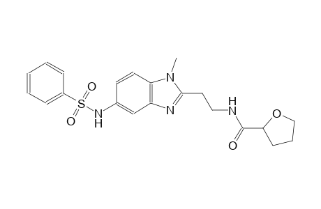 2-furancarboxamide, tetrahydro-N-[2-[1-methyl-5-[(phenylsulfonyl)amino]-1H-benzimidazol-2-yl]ethyl]-