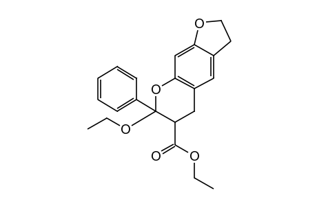 7-ETHOXY-7-PHENYL-2,3,6,7-TETRAHYDRO-5H-FURO[3,2-g][1]BENZOPYRAN-6-CARBOXYLIC ACID, ETHYL ESTER
