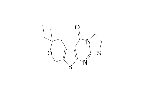 7-ethyl-7-methyl-2,3,6,7-tetrahydro-5H,9H-pyrano[4',3':4,5]thieno[2,3-d][1,3]thiazolo[3,2-a]pyrimidin-5-one