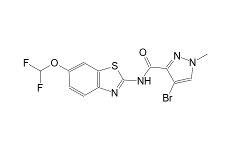 4-bromo-N-[6-(difluoromethoxy)-1,3-benzothiazol-2-yl]-1-methyl-1H-pyrazole-3-carboxamide
