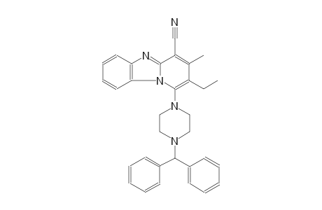 1-(4-benzhydryl-1-piperazinyl)-2-ethyl-3-methylpyrido[1,2-a]benzimidazole-4-carbonitrile