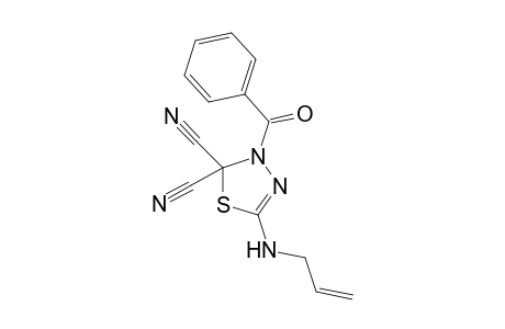 5-Allylamino-3-benzoyl-2,3-dihydro-[1,3,4]thiadiazol-2,2-dicarbonitrile