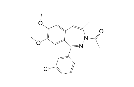 3H-2,3-Benzodiazepine, 3-acetyl-1-(3-chlorophenyl)-7,8-dimethoxy-4-methyl-