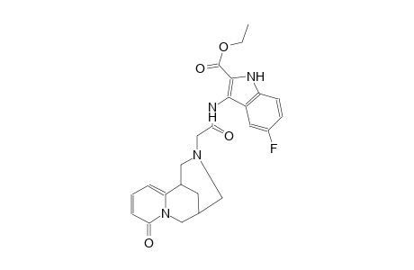 ethyl 5-fluoro-3-({[(1S,9S)-6-oxo-7,11-diazatricyclo[7.3.1.0~2,7~]trideca-2,4-dien-11-yl]acetyl}amino)-1H-indole-2-carboxylate
