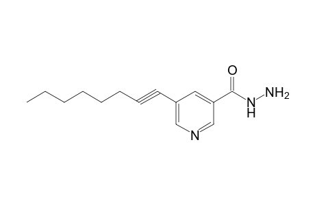 Pyridine-3-carbohydrazide, 5-(1-octynyl)-