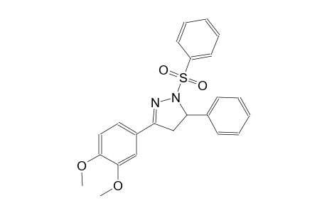 3-(3,4-dimethoxyphenyl)-5-phenyl-1-(phenylsulfonyl)-4,5-dihydro-1H-pyrazole