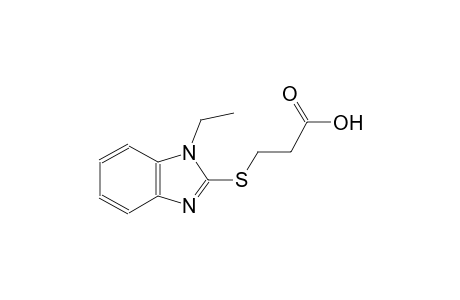 3-[(1-Ethyl-1H-benzimidazol-2-yl)sulfanyl]propanoic acid