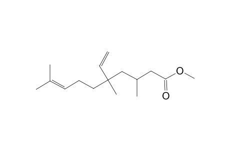 8-Decenoic acid, 5-ethenyl-3,5,9-trimethyl-, methyl ester