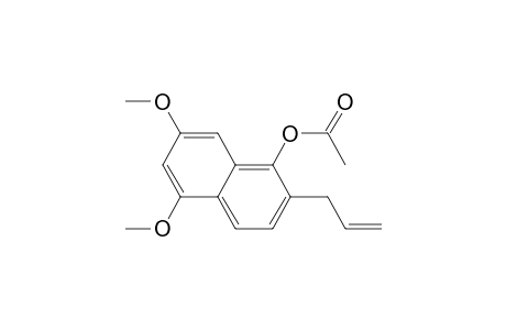 1-Naphthalenol, 5,7-dimethoxy-2-(2-propenyl)-, acetate