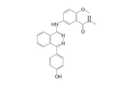 5-{[4-(4-hydroxyphenyl)-1-phthalazinyl]amino}-2-methoxy-N-methylbenzamide