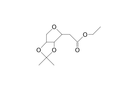 3,6-Anhydro-2-deoxy-4,5-O-isopropylidene-D-ribo-hexonic acid, ethyl ester