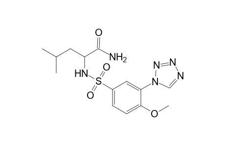 2-{[4-methoxy-3-(1H-1,2,3,4-tetrazol-1-yl)benzene]sulfonamido}-4-methylpentanamide