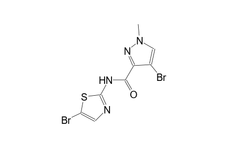 4-bromo-N-(5-bromo-1,3-thiazol-2-yl)-1-methyl-1H-pyrazole-3-carboxamide