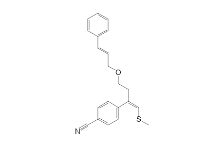 (Z)-3-(4-Cyanophenyl)-4-(methylthio)but-3-en-1-yl (E)-3-phenylprop-2-en-1-yl ether