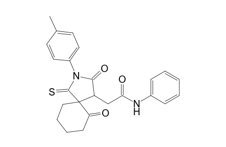 (4RS,5SR)-2-(p-Methylphenyl)-3,6-dioxo-N-phenyl-1-thioxo-2-azaspiro[4.5]decane-4-acetamide