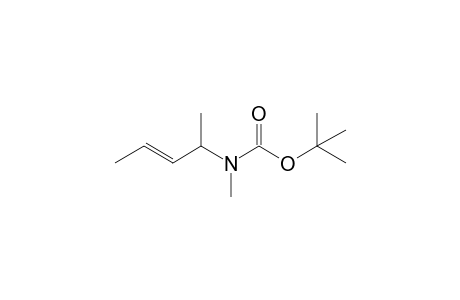 t-Butyl N-methyl-N-[1'-methyl-2'-butenyl]carbamate