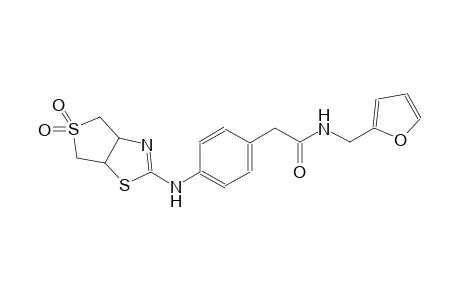 benzeneacetamide, 4-[(3a,4,6,6a-tetrahydro-5,5-dioxidothieno[3,4-d]thiazol-2-yl)amino]-N-(2-furanylmethyl)-