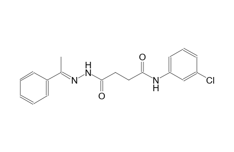 N-(3-chlorophenyl)-4-oxo-4-[(2E)-2-(1-phenylethylidene)hydrazino]butanamide