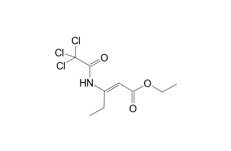 (E)-Ethyl 3-Trichloroacetylamino-2-pentenoate