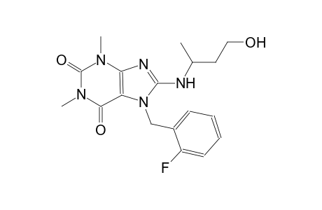 1H-purine-2,6-dione, 7-[(2-fluorophenyl)methyl]-3,7-dihydro-8-[(3-hydroxy-1-methylpropyl)amino]-1,3-dimethyl-