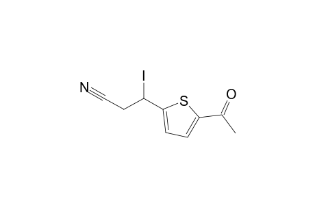 2-Acetyl-5-(1-iodo-2-cyanoethyl)thiophene