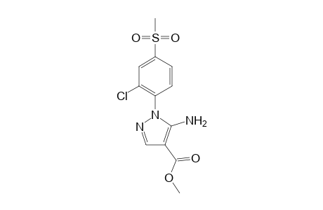 1H-Pyrazole-4-carboxylic acid, 5-amino-1-[2-chloro-4-(methylsulfonyl)phenyl]-, methyl ester