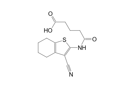 pentanoic acid, 5-[(3-cyano-4,5,6,7-tetrahydrobenzo[b]thien-2-yl)amino]-5-oxo-