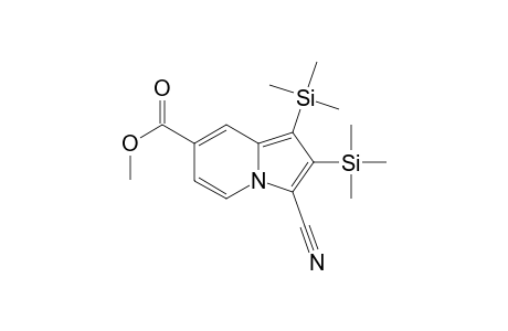 7-ACETOXY-1,2-DI-(TRIMETHYLSILYL)-3-CYANO-INDOLIZINE